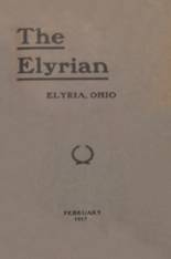 Elyria High School 1917 yearbook cover photo