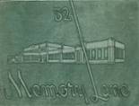 Washington High School 1952 yearbook cover photo