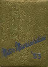 Mt. St. Mary's High School 1953 yearbook cover photo