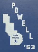 1953 Powell County High School Yearbook from Deer lodge, Montana cover image