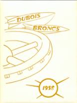 Dubois Area High School 1958 yearbook cover photo