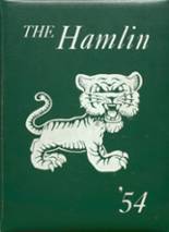 Hamlin High School 1954 yearbook cover photo