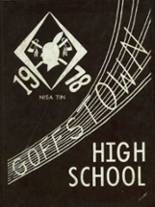 Goffstown High School 1978 yearbook cover photo