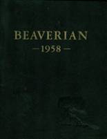 Beaver River Central High School 1958 yearbook cover photo