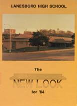 Lanesboro High School 1984 yearbook cover photo