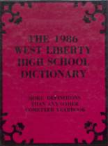 West Liberty High School 1986 yearbook cover photo