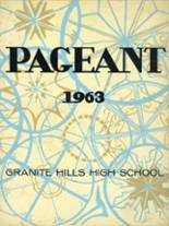 Granite Hills High School 1963 yearbook cover photo
