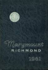 Marymount High School 1961 yearbook cover photo