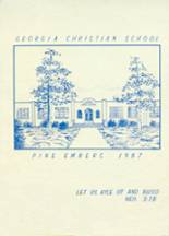 Georgia Christian High School 1987 yearbook cover photo