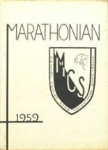 Marathon Central High School 1959 yearbook cover photo