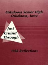 Oskaloosa High School 1988 yearbook cover photo