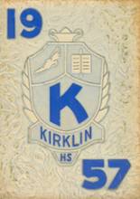 1957 Kirklin High School Yearbook from Kirklin, Indiana cover image