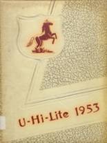 Unity High School 1953 yearbook cover photo