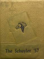 Schuylerville High School 1957 yearbook cover photo
