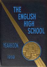 Boston English High School 1959 yearbook cover photo