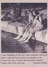 Sunset High School 1971 yearbook cover photo