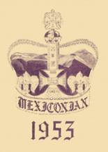 Mexico Academy & Central High School 1953 yearbook cover photo