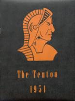 Inman High School 1951 yearbook cover photo