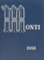 Monticello High School 1958 yearbook cover photo