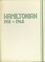 Hamilton High School 1968 yearbook cover photo