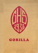 Gregory High School 1936 yearbook cover photo