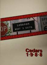 Lebanon High School 1988 yearbook cover photo