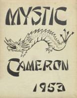 Cameron High School 1953 yearbook cover photo