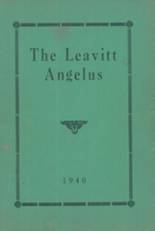 Leavitt Area High School 1940 yearbook cover photo
