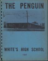 White's High School 1967 yearbook cover photo