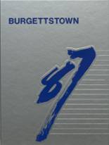 Burgettstown High School 1987 yearbook cover photo