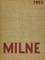 Milne High School 1952 yearbook cover photo