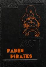 Paden High School 1985 yearbook cover photo