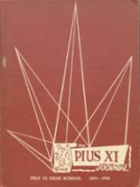 Pius Xi High School 1956 yearbook cover photo
