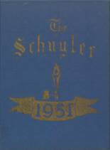 Schuylerville High School 1951 yearbook cover photo