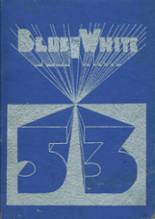 Westbrook High School 1953 yearbook cover photo