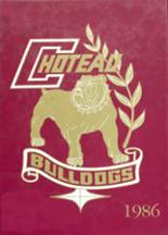Choteau High School 1986 yearbook cover photo