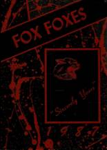 Fox High School 1987 yearbook cover photo