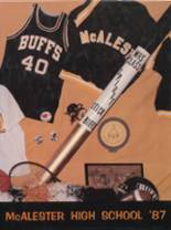 McAlester High School 1987 yearbook cover photo