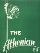 Athens High School 1954 yearbook cover photo