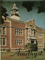 Deering High School 1953 yearbook cover photo