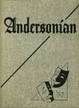 Anderson High School 1957 yearbook cover photo