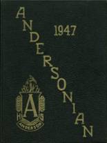 Anderson High School 1947 yearbook cover photo