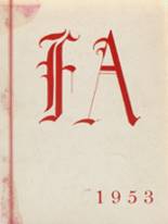 Foxcroft Academy 1953 yearbook cover photo