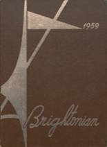 Brighton High School 1959 yearbook cover photo