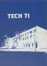 Boston Technical High School 1971 yearbook cover photo