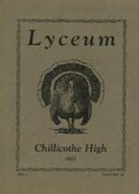 Chillicothe High School 1923 yearbook cover photo