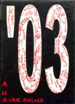 2003 Aitkin High School Yearbook from Aitkin, Minnesota cover image