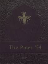 Pine Bluffs High School 1954 yearbook cover photo