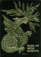 Harlan High School 1986 yearbook cover photo
