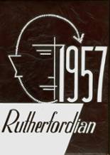 Rutherford High School 1957 yearbook cover photo
